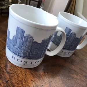 Pair of Starbucks Architecture Mugs Boston